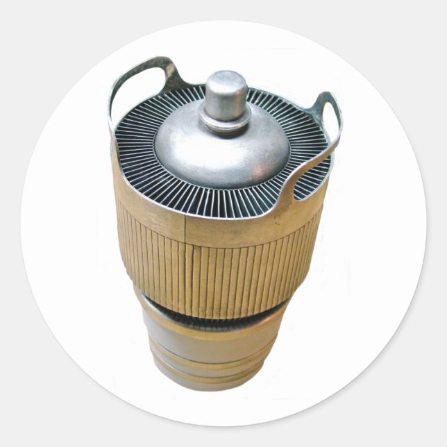 Sticker Rond Tube vide à transmission haute puissance (Devant)