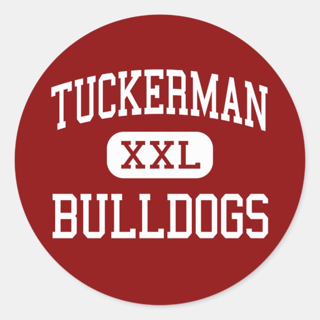 Sticker Rond Tuckerman - Bulldogs - High - Tuckerman Arkansas (Devant)