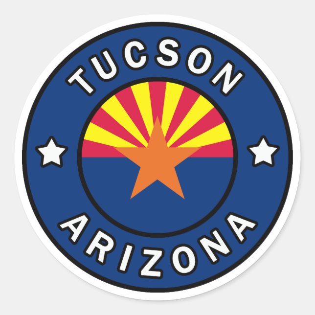 Sticker Rond Tucson Arizona (Devant)