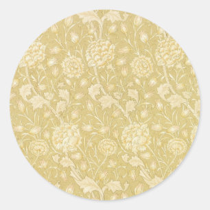 Sticker Rond Tulipes sauvages par William Morris, Art des Fleur