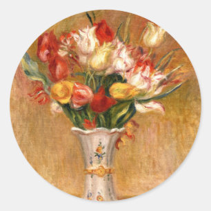 Sticker Rond Tulips par Auguste Renoir