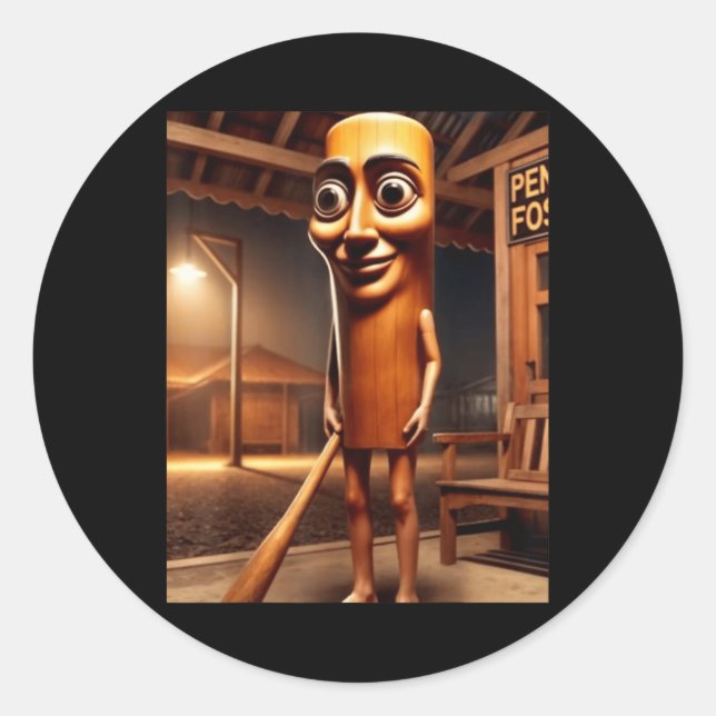 Sticker Rond Tung Tung Sahur (Devant)