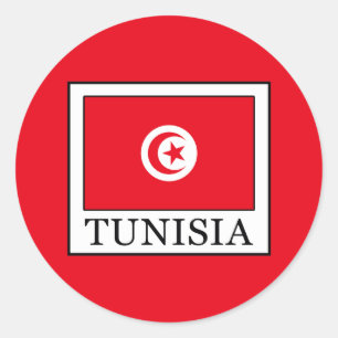 Sticker Rond Tunisie