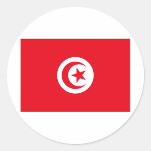 Sticker Rond Tunisie