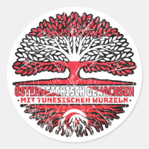 Sticker Rond Tunisie
