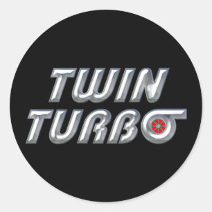 Sticker Rond Turbo jumeau