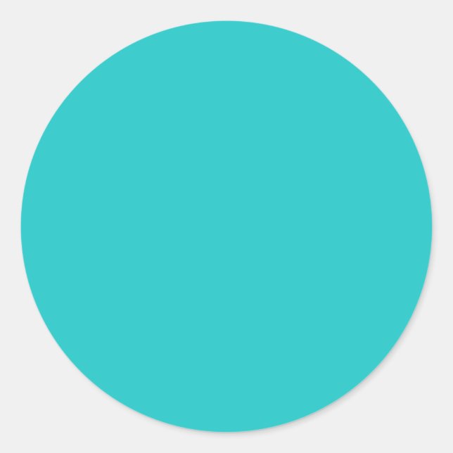 Sticker Rond Turquoise (Devant)