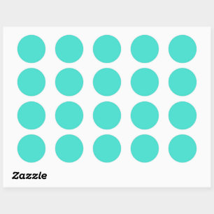 Sticker Rond Turquoise