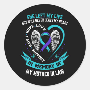 Sticker Rond Turquoise Purple Suicide Sensibilisation Chemise M