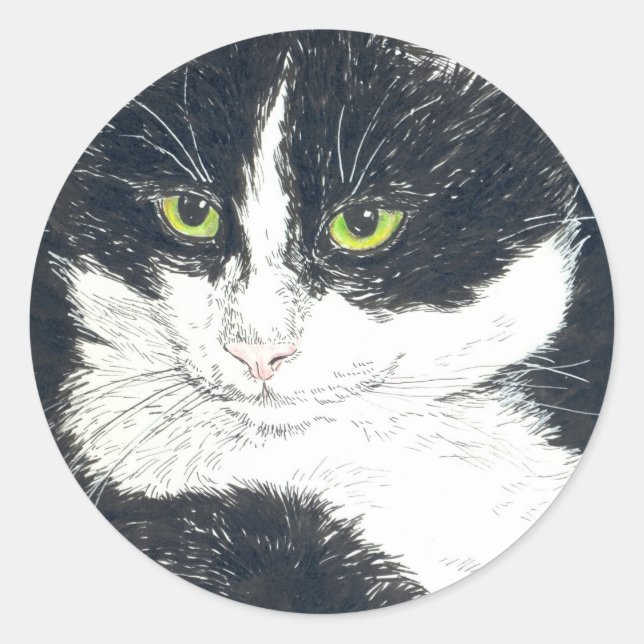 Sticker Rond Tuxedo (Devant)