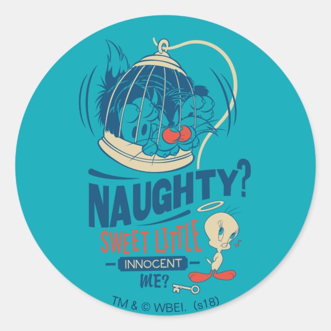 Sticker Rond TWEETY™ - Doux Petit Innocent Moi ? (Devant)