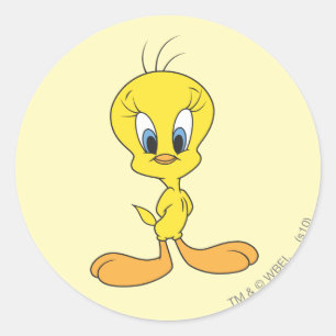 Sticker Rond TWEETY™ Fier