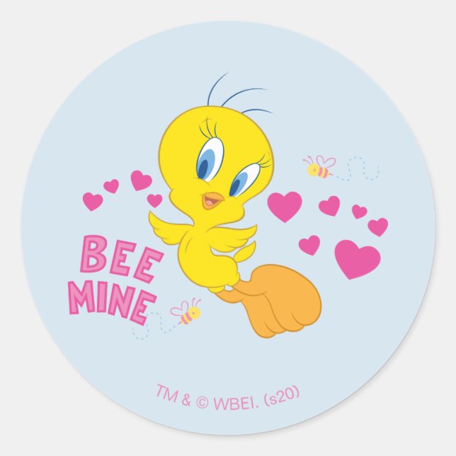 Sticker Rond TWEETY™ - Mine d'abeilles (Devant)