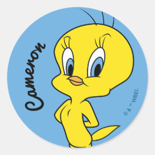 Sticker Rond TWEETY™ Oiseau Malin