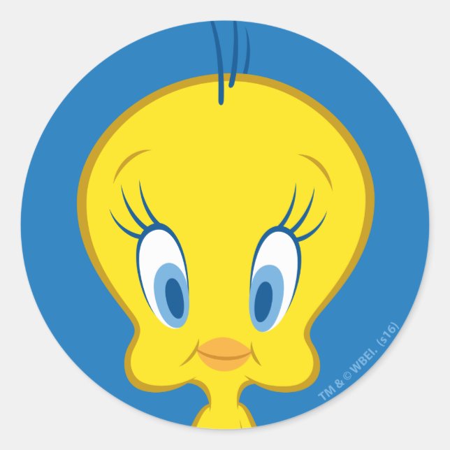 Sticker Rond TWEETY™ | Petit oiseau innocent (Devant)