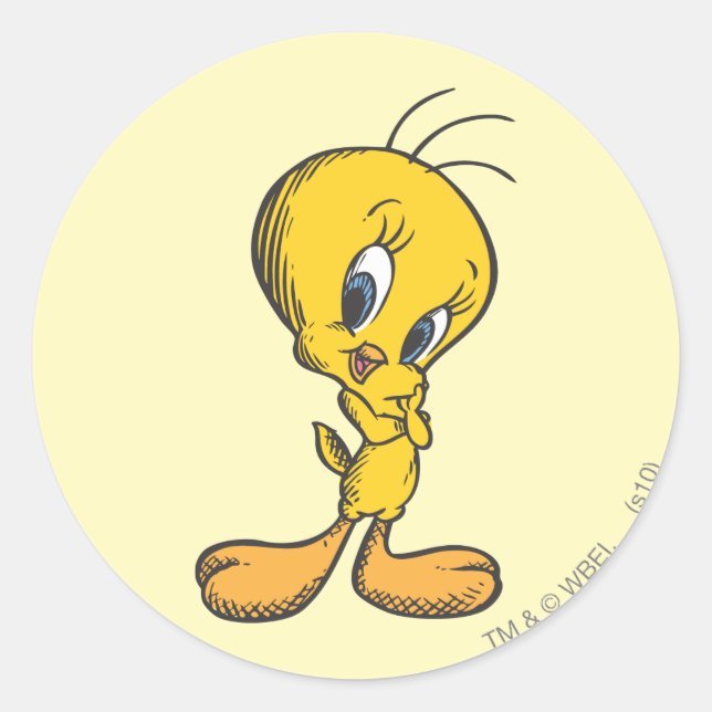Sticker Rond TWEETY™ Shy (Devant)