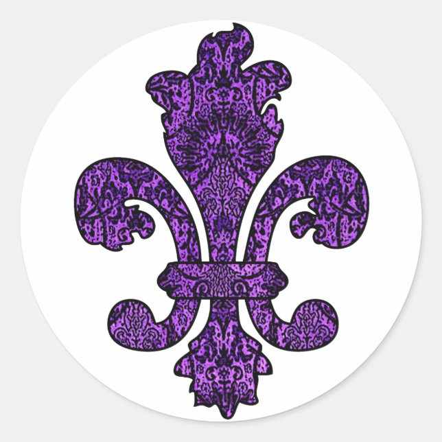 Sticker Rond Twilight Violet Goth (Devant)
