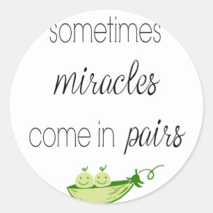 Sticker Rond Twin Boys