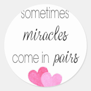 Sticker Rond Twin Girls