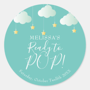 Sticker Rond Twinkle Twinkle Ready To POP Baby shower