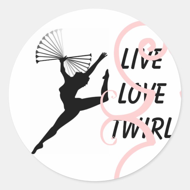 Sticker Rond Twirl (Devant)