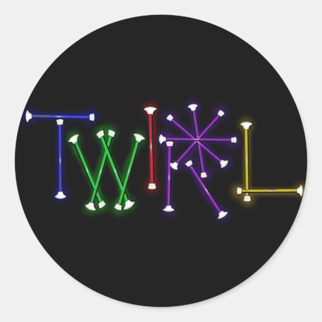 Sticker Rond Twirl (Devant)