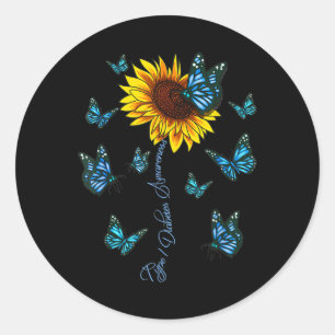 Sticker Rond Type 1 Sensibilisation au diabète Relation du diab