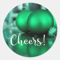 Typographie Cheers Ornements Teintés de Vert Photo