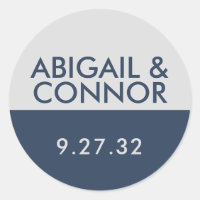 Typographie minimaliste moderne Noms gris bleu mar