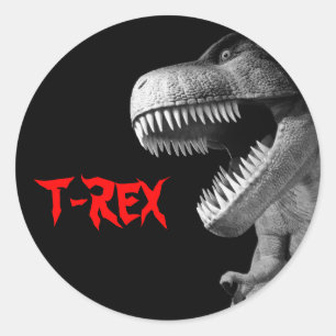 Sticker Rond Tyrannosaurus Rex