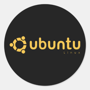 Sticker Rond Ubuntu Linux Open Source