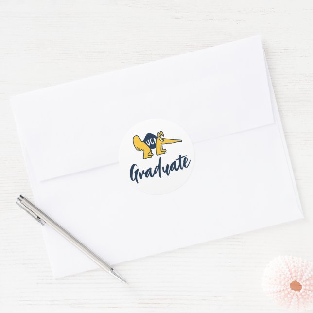Sticker Rond UC Irvine | Anteaters UCI (Enveloppe)