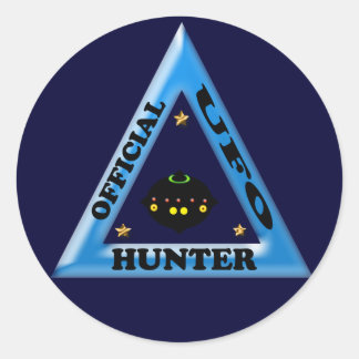 Sticker Rond UFO Hunter