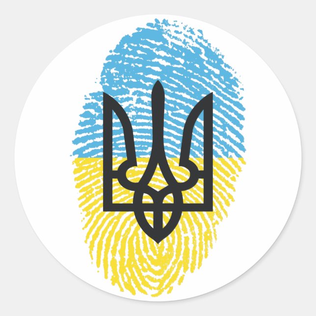 Sticker Rond ukrainien (Devant)