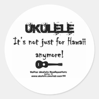 Sticker Rond Ukulélé : Elle n'est plus simplement pour Hawaï !