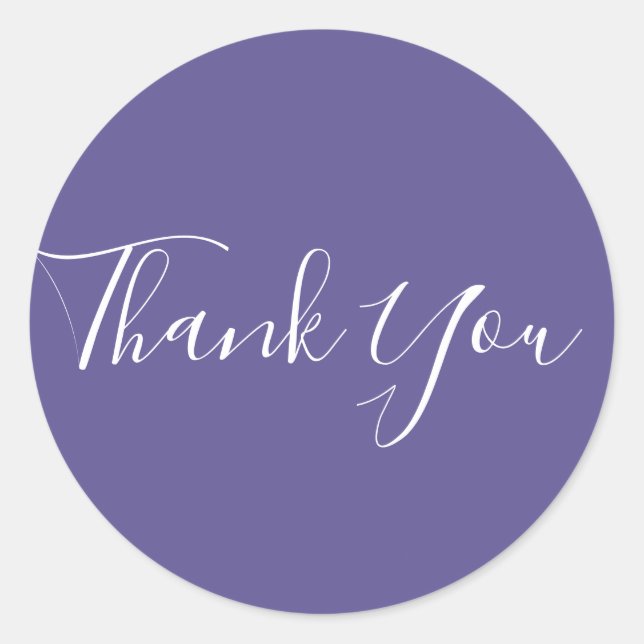 Sticker Rond Ultra Violet Violet 2018 Couleur Chic Glam Favor (Devant)