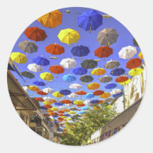Umbrella Street Antalya Turquie Photographie