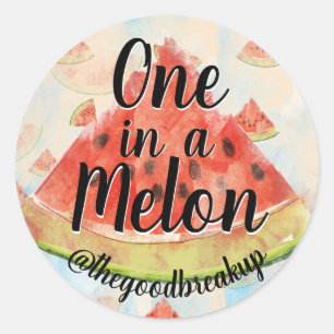 Sticker Rond Un à Melon