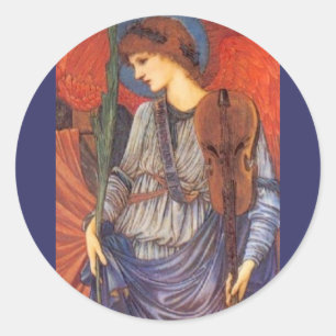 Sticker Rond Un ange musical