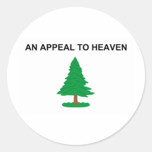 Sticker Rond Un appel au drapeau de la révolution américaine