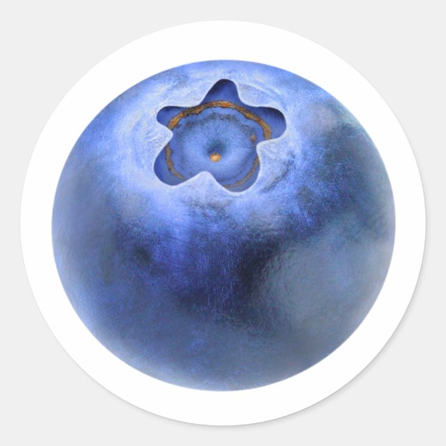 Sticker Rond Un bleuet (Devant)