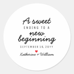 Sticker Rond Un Cadeau Personnalisé Pour Une Douce Fin De Nouve