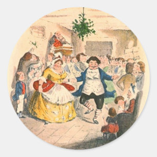 Sticker Rond Un chant de Noël