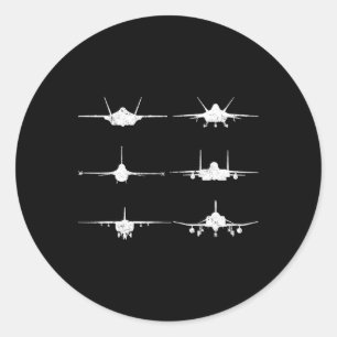 Sticker Rond Un chasseur de la Force aérienne lance un F-4 F-11
