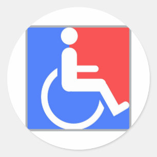 Sticker Rond Un design original Handicap !