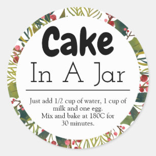 Sticker Rond Un Gâteau Dans Une Idée De Noël De Jar