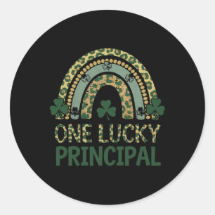 Sticker Rond Un jour de la Saint-Patrick chanceux pour les dire
