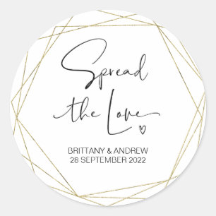 Sticker Rond Un mariage pour tous à la chandelle de l'amour