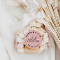 Un Merci Doux Dusty Coeurs Roses Mariage Faveur