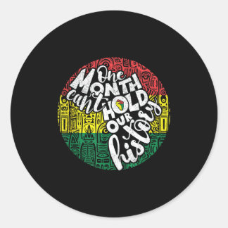 Sticker Rond Un mois ne peut contenir le message de fierté de l
